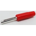 RS PRO Red Male Banana Connector, Solder Termination, 50V Voltage, 10A Current, Silver Plating 212-1222