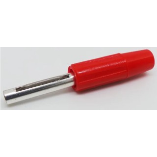 RS PRO Red Male Banana Connector, Solder Termination, 50V Voltage, 10A Current, Silver Plating 212-1222