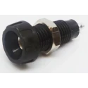 RS Pro Black Female Banana Socket 4 mm Connector Solder Termination 50V 10A Silver Plating 212-1225