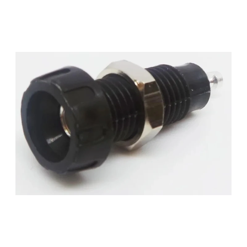 RS Pro Black Female Banana Socket 4 mm Connector Solder Termination 50V 10A Silver Plating 212-1225