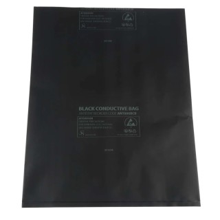 RS PRO Black Conductive ESD-Safe Bag 254mm(W) x 203mm Heat Seal 10 Per Pack 550-088