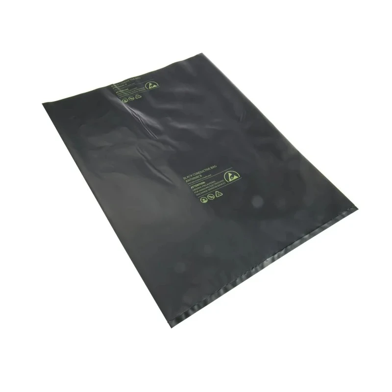 RS PRO ESD-Safe Bag Black Conductive 406mm Width x 305mm Height Black Heat Seal 10 Per Pack 550-101