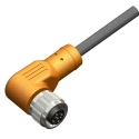 RS PRO Female 4 Way Right Angle to Unterminated Sensor Actuator Cable, Polyurethane Jacket, 2 m, IP67, 30V 212-1701