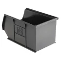 RS PRO Conductive Plastic ESD Bin 150 mm Length 240 mm Width 130 mm Height Black 550-331