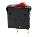ETA 3130 Thermal Circuit Breaker 5A Current Rating, 1-Pole, Snap-in Mount, Rocker Reset Actuator 3130-F110-P7T1-W14QR7-5A