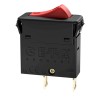 ETA 3130 Thermal Circuit Breaker 5A Current Rating, 1-Pole, Snap-in Mount, Rocker Reset Actuator 3130-F110-P7T1-W14QR7-5A
