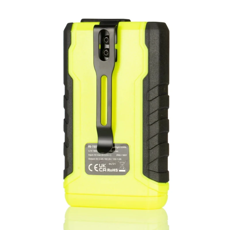 Unilite Industrial Magnetic Power Bank Portable Charger Lithium-ion Battery 7.8 Ah 12V 5V 9V with Flashlight PB-7800