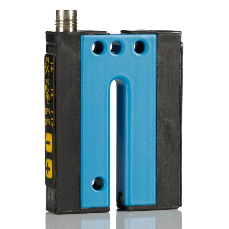 SICK Fork Sensor Photoelectric Sensor, Fork Sensor, 5 mm Detection Range, NPN/PNP Output, IP65 Metal Housing 