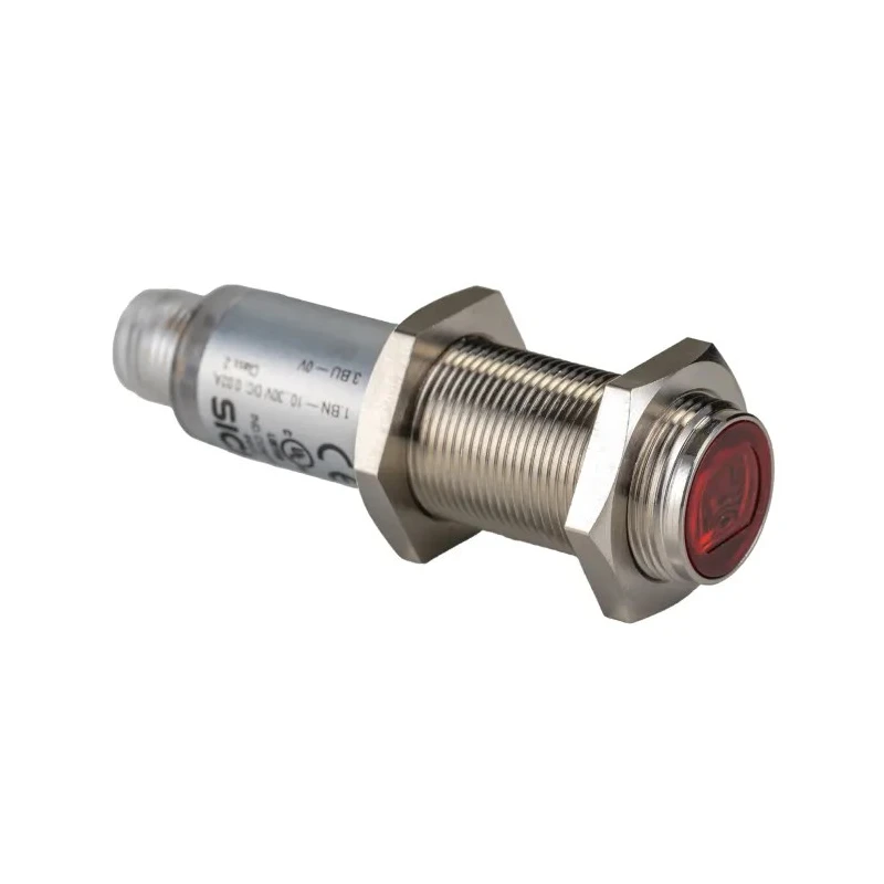 SICK Through Beam Photoelectric Sensor Barrel Style, Detection Range 0 to 28 m, PNP Output, IP67 Metal Housing VSE180-2P42432