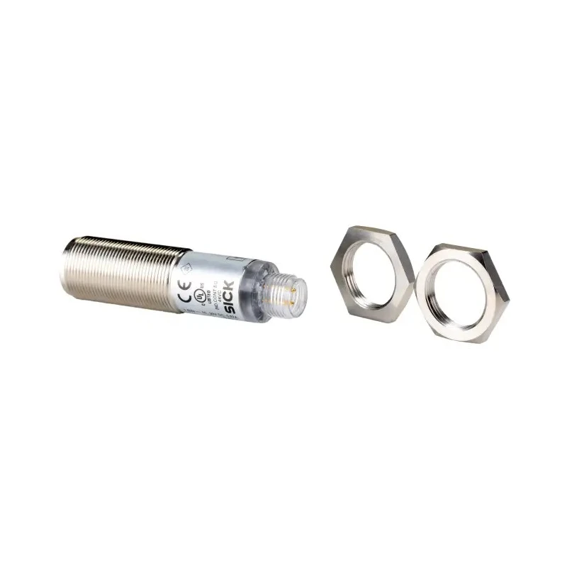 SICK Through Beam Photoelectric Sensor Barrel Style, Detection Range 0 to 28 m, PNP Output, IP67 Metal Housing VSE180-2P42432