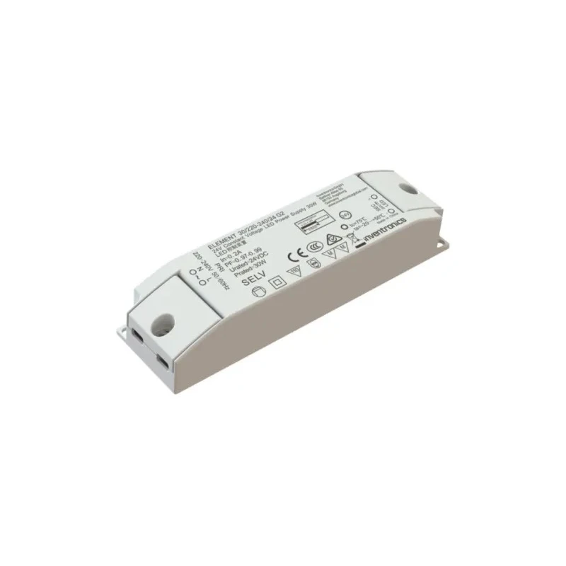 Inventronics  IP20 1 Output LED Driver, 24V, 30 W, 16A Non-Dimmable LED Driver