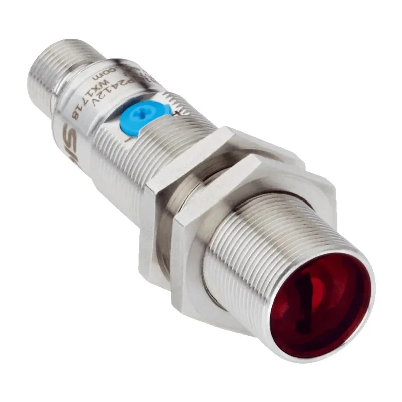 SICK Energetic Photoelectric Sensor, Barrel Style, Detection Range 3 mm to 115 mm, PNP Output, IP67 IP68 IP69K GRTE18-P2412V