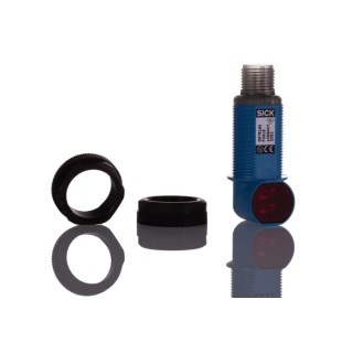 SICK Energetic Photoelectric Barrel Sensor, PNP Output, 3 mm to 115 mm Detection Range, Plastic Housing, IP67, GRTE18S-P2319