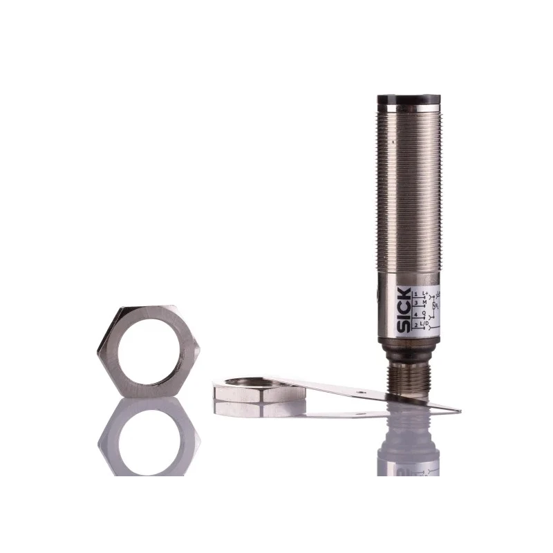 SICK Energetic Photoelectric Sensor Barrel Sensor 3 mm to 200 mm Detection Range NPN Output IP67 VTE18-4N2240