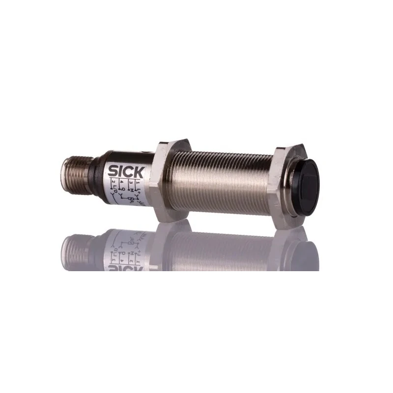 SICK Energetic Photoelectric Sensor Barrel Sensor 3 mm to 200 mm Detection Range NPN Output IP67 VTE18-4N2240