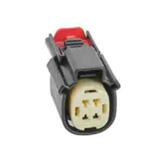 Molex 4 Way Nylon Connector Housing Receptacle Black 334724001