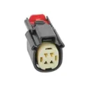 Molex 4 Way Nylon Connector Housing Black 334724001