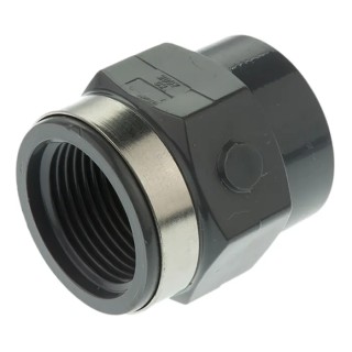 Georg Fischer Plastic Pipe Fitting Straight Push-in Socket 3/4 in 40mm 721911007