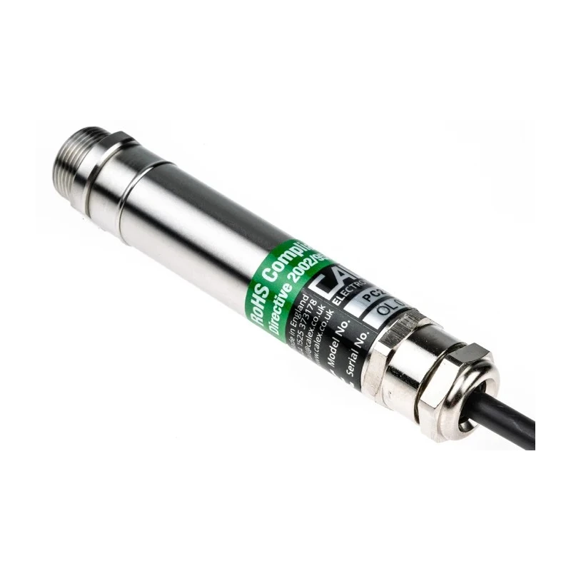 Calex Type J Thermocouple Infrared Temperature Sensor 1 m Cable Length 0 °C to 250 °C 18mm Diameter 316 Stainless PC21MT-3