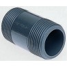 Georg Fischer Plastic Pipe Fitting, Straight 1 1/4 In R Female Female R Nipple 1-1/4 in 1-1/4 in 721911509