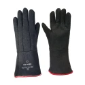 Showa Black Neoprene Gloves Size 8 Heat Resistant Non-Woven Lining BST8814B