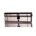 ABUS Brass Euro Cylinder Lock 100mm Matt Brass Nickel Finish 5 Lock Pins 85127