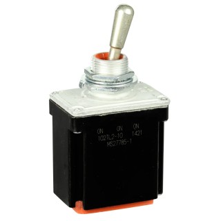 Honeywell Technologies Toggle Switch, Bushing Mount, On-On-On, DPDT, Wire Terminal, 28 V dc, 125 V ac 102TL2-10