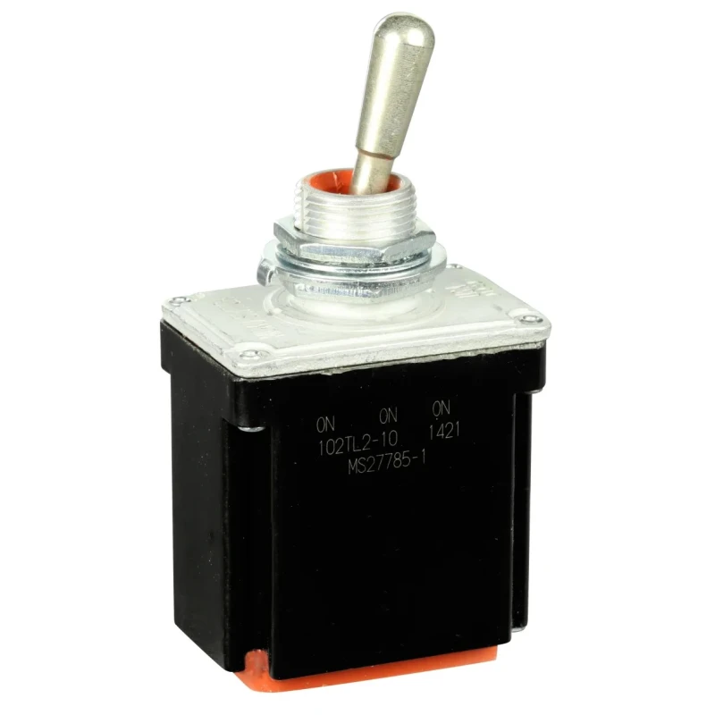 Honeywell Technologies Toggle Switch, Bushing Mount, On-On-On, DPDT, Wire Terminal, 28 V dc, 125 V ac 102TL2-10