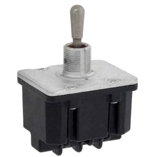 Honeywell Technologies Toggle Switch, Bushing Mount, On-Off, 4PST, Wire Terminal, 28 V DC, 125 V AC 104TL1-2G