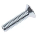RS PRO Pozidriv Countersunk Steel Machine Screw M4 Thread 16 mm Length 553-431
