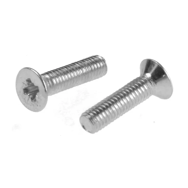 RS PRO Pozidriv Countersunk Steel Machine Screw 12mm M3 553-403