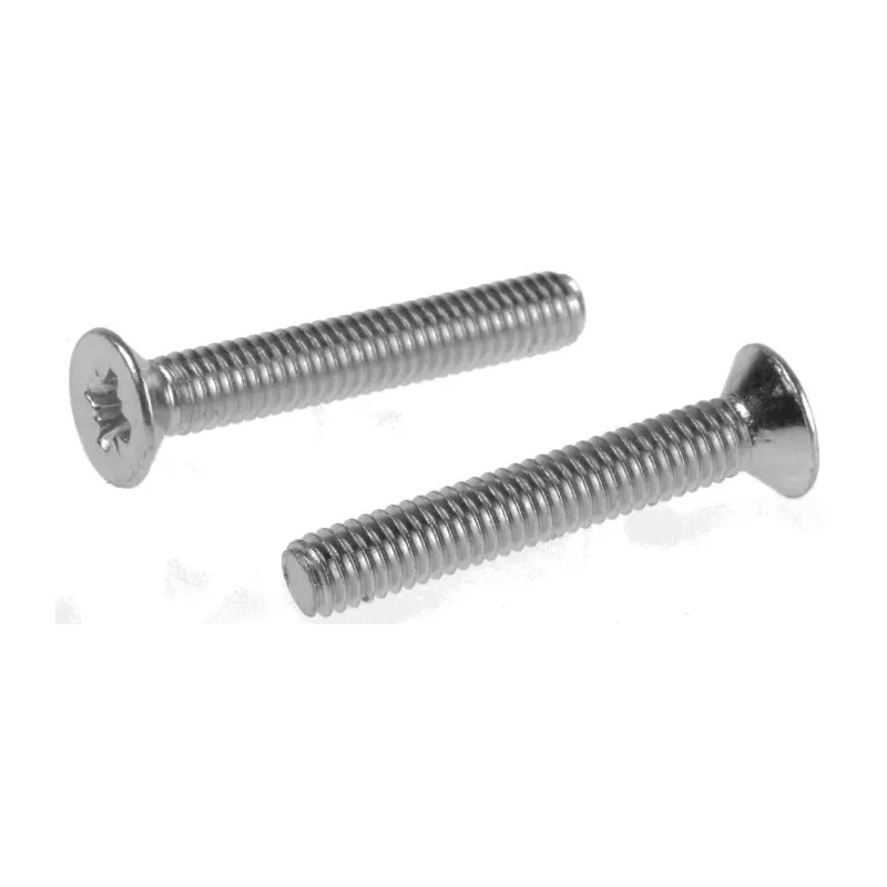 RS PRO Pozidriv Countersunk Steel Machine Screw 25 mm M4 553-453