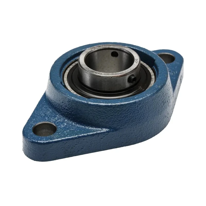 SKF 2 Hole Cylindrical Flanged Bearing Unit, Cast Iron, 35 mm Inside Diameter, Set Screw Locking, 161x45.9x44.4 mm FYTJ 35 TF