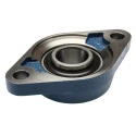 SKF 2 Hole Cylindrical Flanged Bearing Unit, Cast Iron, 35 mm Inside Diameter, Set Screw Locking, 161x45.9x44.4 mm FYTJ 35 TF