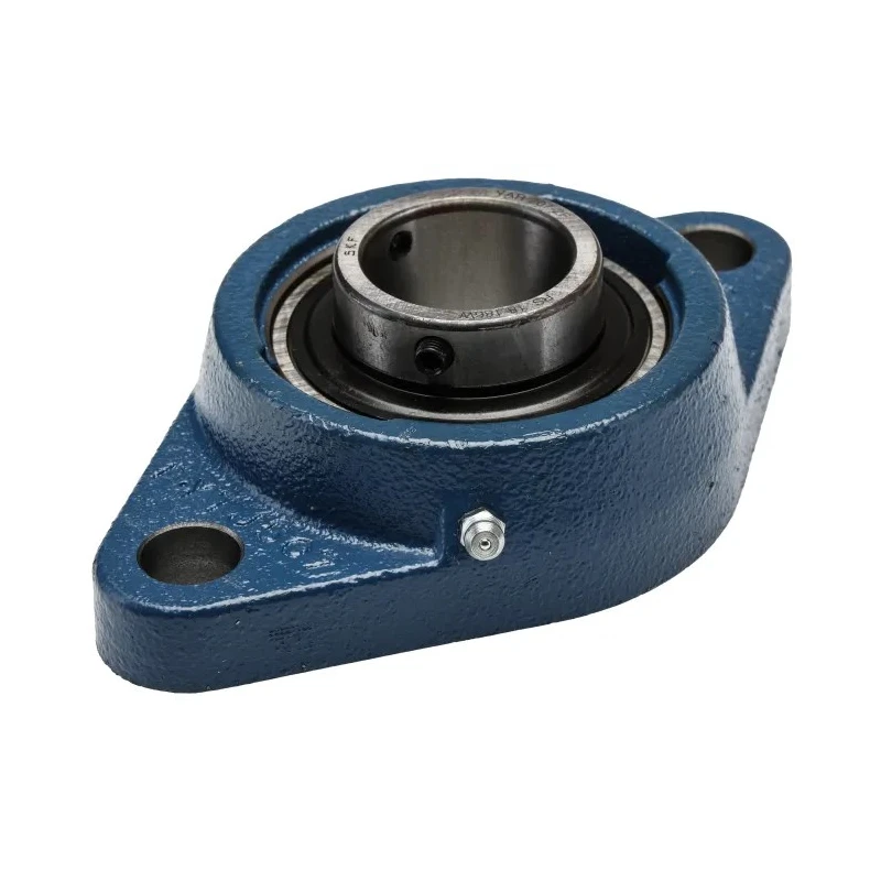 SKF 2 Hole Cylindrical Flanged Bearing Unit, Cast Iron, 35 mm Inside Diameter, Set Screw Locking, 161x45.9x44.4 mm FYTJ 35 TF