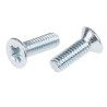 RS PRO Pozidriv Countersunk Steel Machine Screw 12 mm M4 553-425