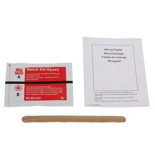 RS PRO Transparent Epoxy Adhesive 150 g Quick Set Two-Part High Strength 553-614