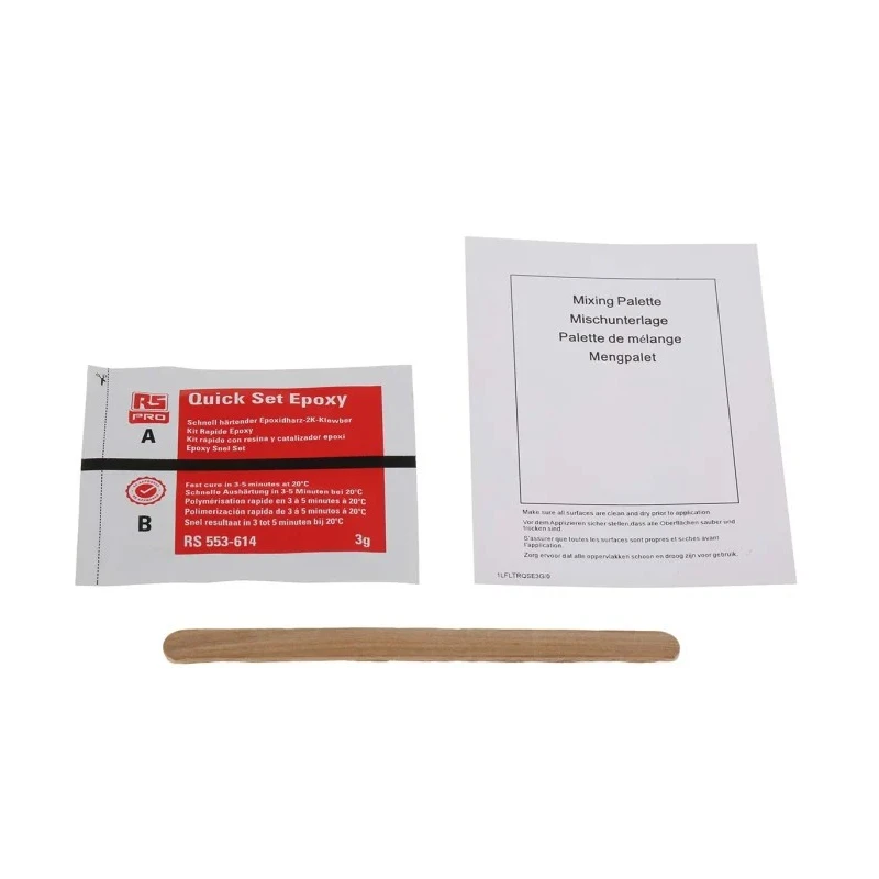 RS PRO Transparent Epoxy Adhesive 150 g Quick Set Two-Part High Strength 553-614