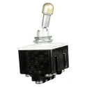 Honeywell Technologies Toggle Switch, Bushing Mount, On-Off-On, 4PDT, Screw Terminal, 28 V dc, 125 V ac 4TL1-1D