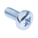 RS PRO Pozidriv Pan Steel Machine Screw 10 mm M5 553-605