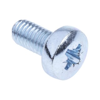 RS PRO Pozidriv Pan Steel Machine Screw 10 mm M5 553-605