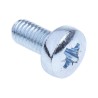 RS PRO Pozidriv Pan Steel Machine Screw 10 mm M5 553-605