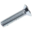 RS PRO Pozidriv Countersunk Steel Machine Screw M5 x 20mm Passivated Zinc Plated 553-481