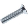 RS PRO Pozidriv Countersunk Steel Machine Screw M5 x 20mm Passivated Zinc Plated 553-481