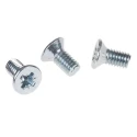 RS PRO Pozidriv Countersunk Steel Machine Screw M6 Thread 12 mm Length 553-504