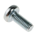 RS PRO Pozidriv Pan Steel Machine Screw 12 mm M5 553-611