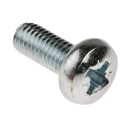 RS PRO Pozidriv Pan Steel Machine Screw 12 mm M5 553-611