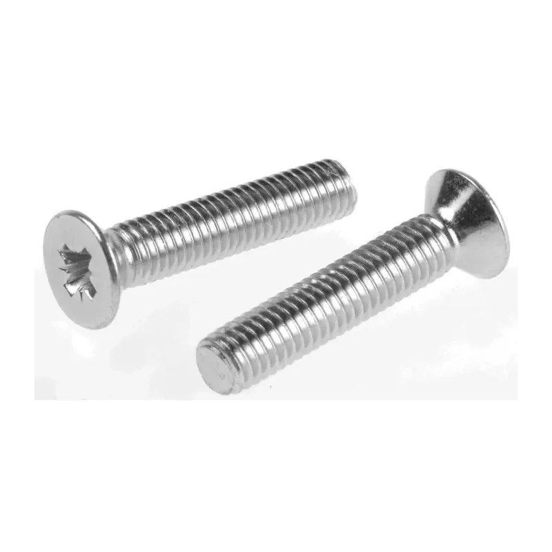 RS PRO Pozidriv Countersunk Steel Machine Screw M5 Thread 25 mm Length 553-497