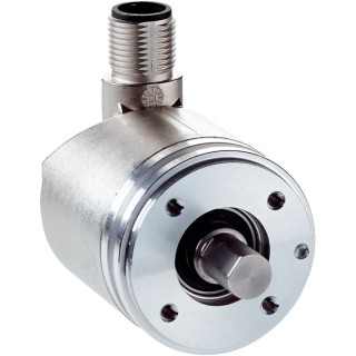 SICK AHS/AHM36 Series Absolute Encoder 32V, 4096 ppr, SSI Signal, Solid Type, 6 mm Shaft AHM36