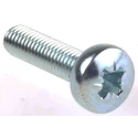 RS PRO Pozidriv Pan Steel Machine Screw 20 mm M5 553-633